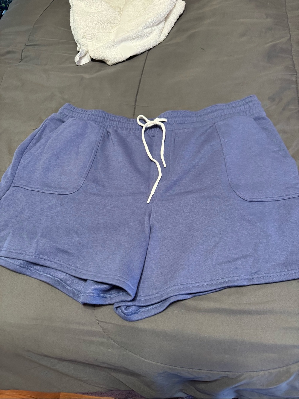 Sonoma Lavender-Blue Drawstring Athletic Shorts